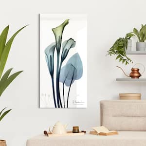 "Calia Lily" Unframed Free Floating Tempered Glass Panel Graphic Wall Art Print 24 in. x 48 in.
