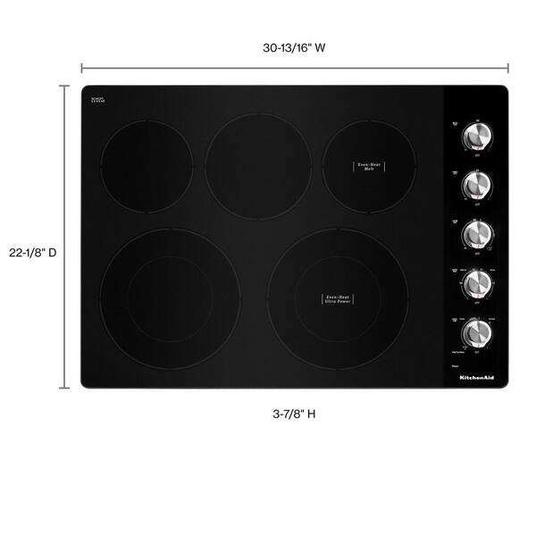 Cocina CookTop electrico de 30 con 5 quemadores - Serie 3 - Arte Casa