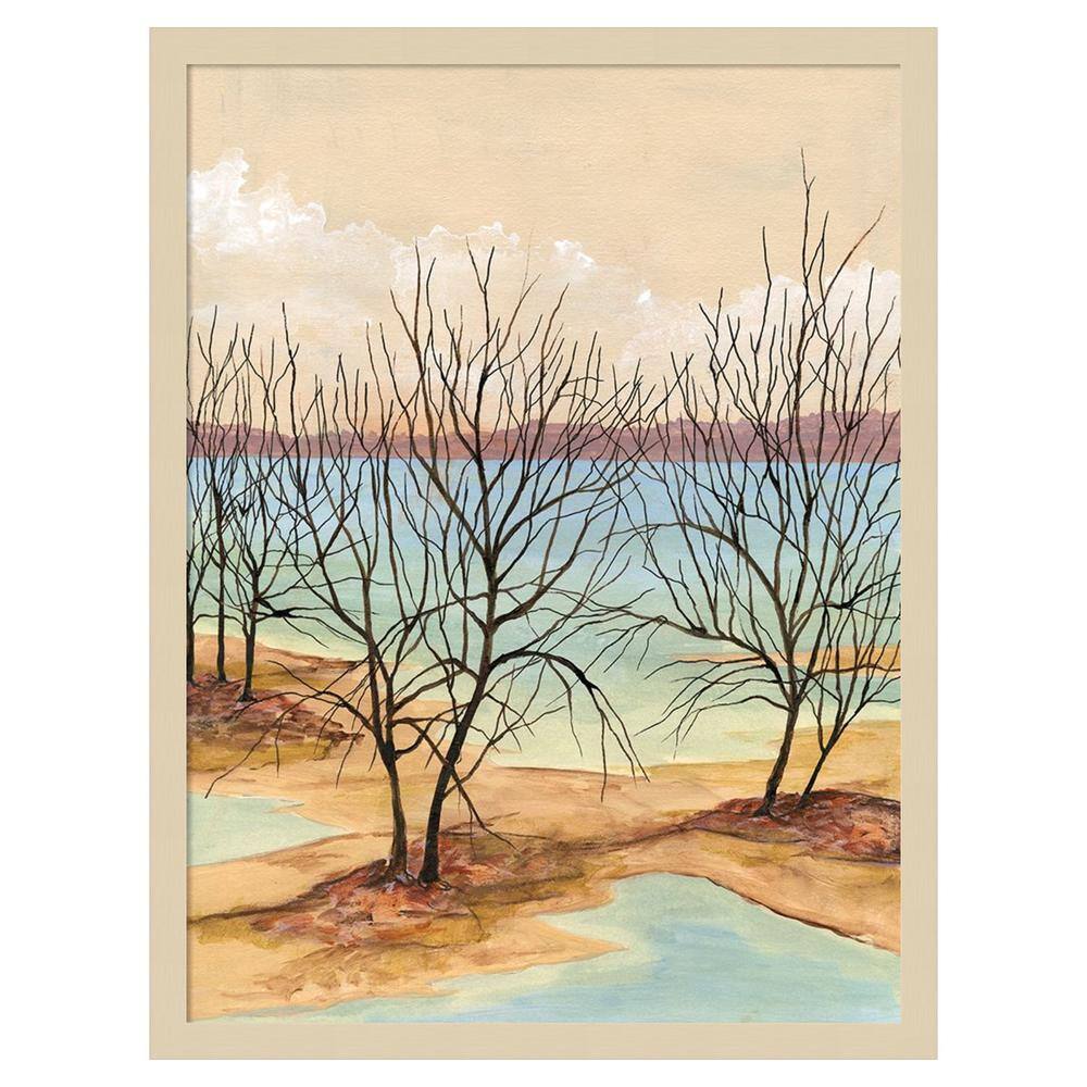 Quiet Cove II Svelte Natural Framed Scenic Landscape Print