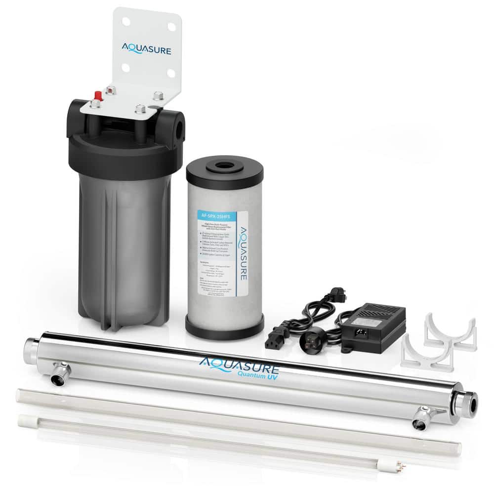 Whole House Ultraviolet UV Light 8 GPM Water Treatment System with Triple P
