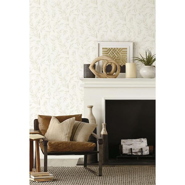 34.17 sq. ft. Magnolia Home Olive Branch Premium Peel and Stick Wallpaper