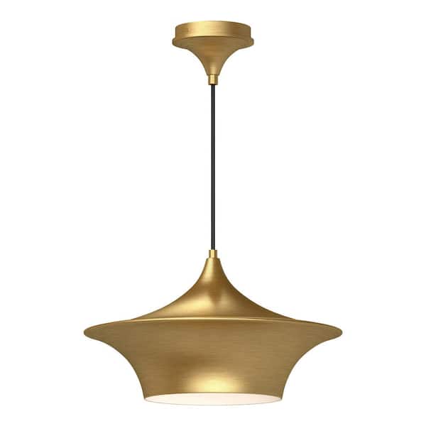 ALORA MOOD Emiko 16 in. 1 Light 60-Watt Brushed Gold Pendant Light