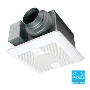 WhisperGreen Select Pick-A-Flow 50/80 or 110 CFM Exhaust Fan LED Light Flex-Z Fast bracket 4 or 6 in. duct adapter