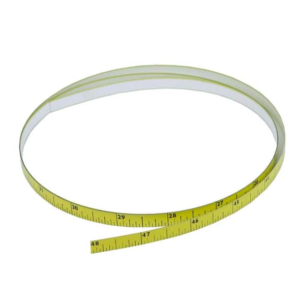 POWERTEC 71134 4 ft. L x 5/16 in. W x 1/128 in. Thick Right to Left Self-Adhering Tape Measure