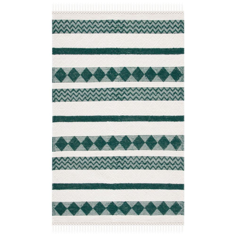 Natura 8 ft. x 10 ft. Ivory/Green Diamond Striped Area Rug price history on PriceWatchPro