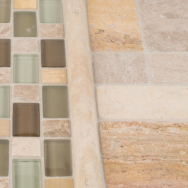 Jeffrey Court Brick Medley 12 in. x 12 in. x 9 mm Honed Travertine Mosaic Floor and Wall Tile Jeffrey Court Brick Medley 12 in. x 12 in. x 9 mm Honed Travertine Mosaic Floor and Wall Tile