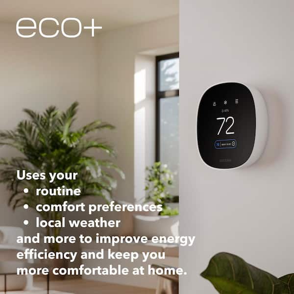 ecobee Smart Thermostat Essential with Smart Sensor Pack and