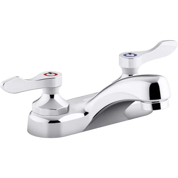 KOHLER Triton Bowe 0.5 GPM 4 in. Centerset 2-Handle Bathroom Faucet with Aerated Flow in Polished Chrome
