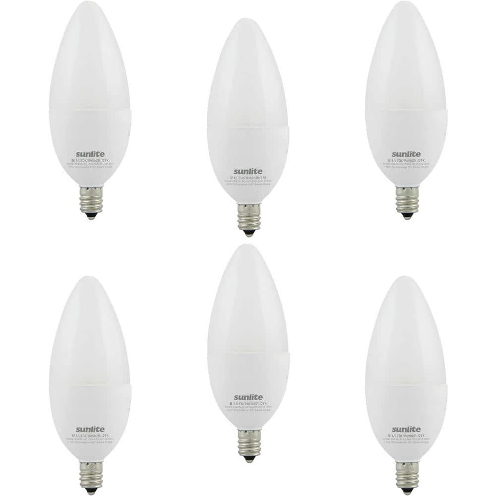 SUNSHINE LIGHTING 60-Watt Equivalent B11 Dimmable ENERGY STAR ETL ...