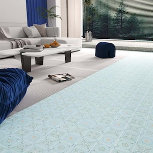 Offers Ronda Light Blue Sheet Vinyl Flooring. 3 Metre Wide Roll. (118