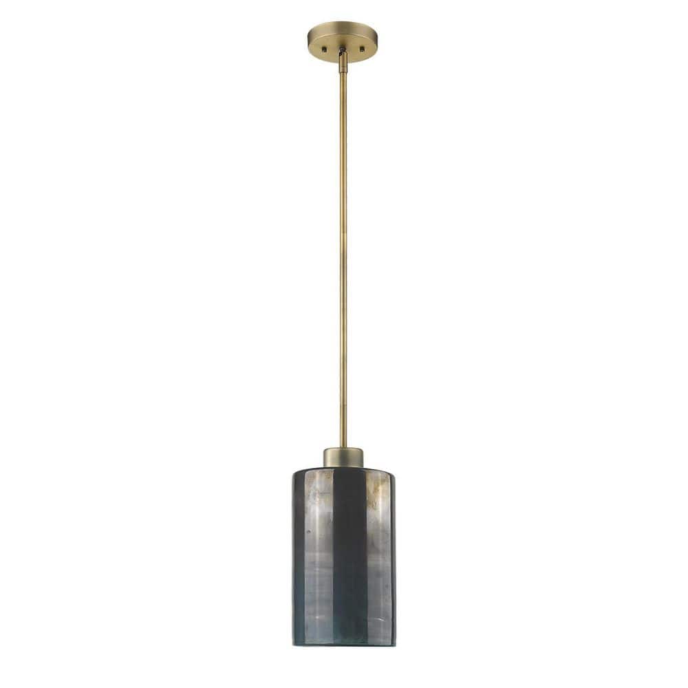 100-Watt 1-Light Brass Pendant Light with Crystal, No Bulbs Included price history on PriceWatchPro