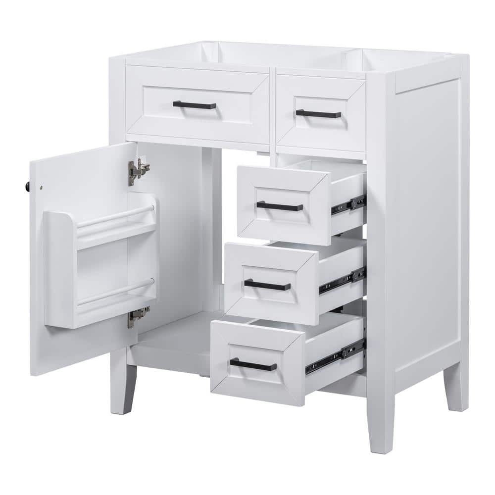 29.52 in. W x 17.71 in. D x 35.03 in. H Bath Vanity Cabinet without Top in White
