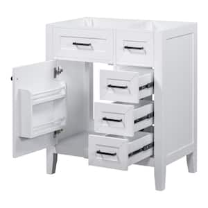 29.52 in. W x 17.71 in. D x 35.03 in. H Bath Vanity Cabinet without Top in White