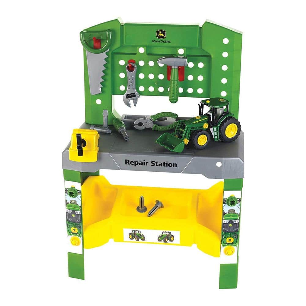 John Deere Toy Repair Station With Extra Tools for Ages 3 and Up 3915