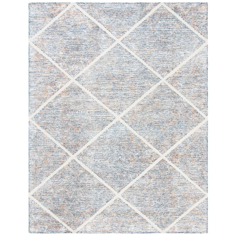 Area Rug Gold Diamond Pattern SAFAVIEH Artistry 9 ft. x 12 ft. Ivory/Gold Diamond Marle Area Rug ...