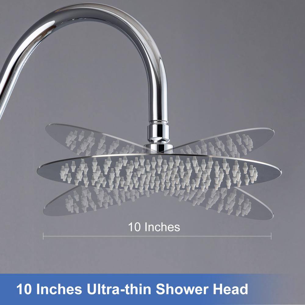 Polished Chrome Adjustable Height Multi-Head Shower System