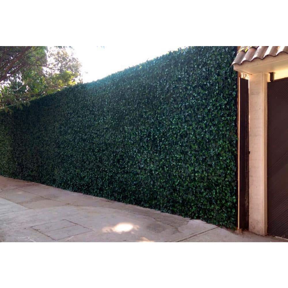 Evergreen Ivy Privacy Fence Artificial Foliage Panel, 20"x20" Set of 4