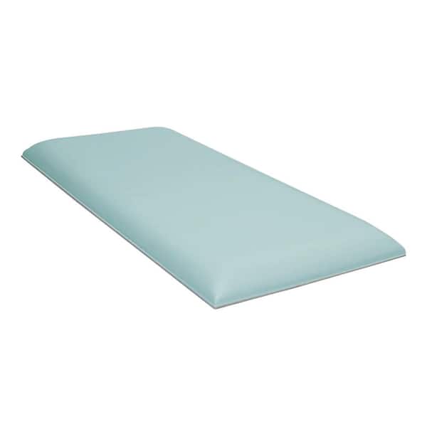 Art3d 9.84 in. W x 23.62 in. Green PVC Peel and Stick for King Full and Queen Headboard (12-Panels/Case)