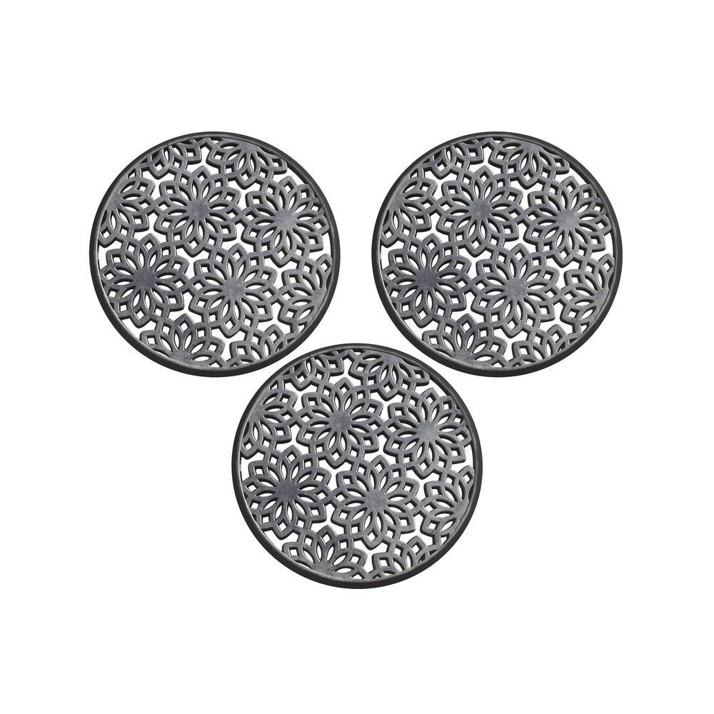 A1HC Round Multi Functional-Garden Stepping Stone Black 14 in x 14 in Rubber Outdoor Decorative Step Mat price history on PriceWatchPro