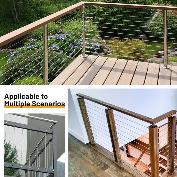 Cable Railing Systems Stainless Steel Cable Wiring For Decks Stairs