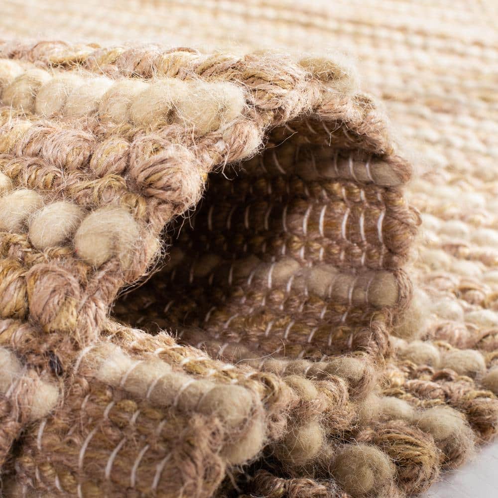 Hand-Knotted Bohemian Beige & Multi Wool-Cotton 8'x10' Rug