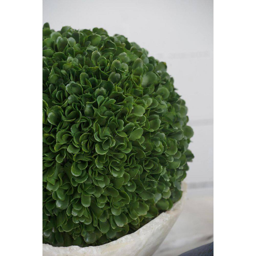8.5" Green Plastic Boxwood Topiary Ball