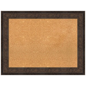 Ridge Bronze 33.62 in. x 25.62 in. Framed Corkboard Memo Board