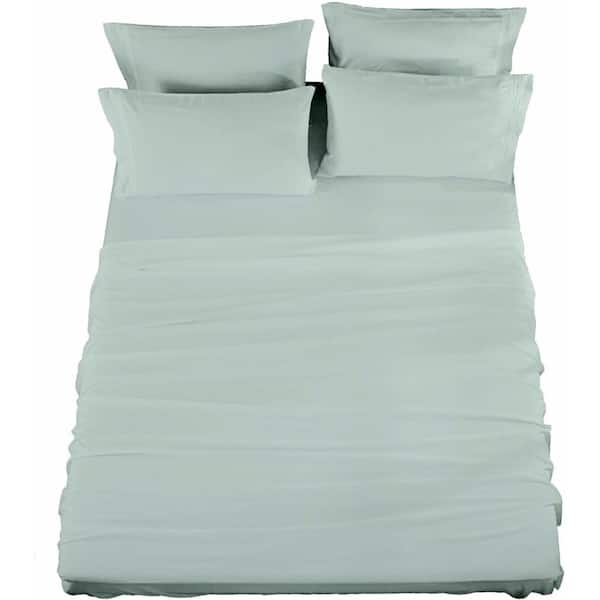 Unbranded 4-Piece Sheet Set, Microfiber, Celadon, Queen Sheet Set