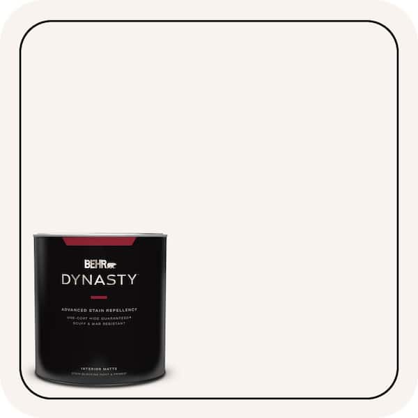 BEHR DYNASTY 1 qt. #PR-W13 Crystal Cut Matte Interior Stain-Blocking Paint & Primer