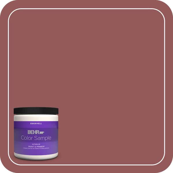 BEHR PREMIUM PLUS 8 oz. #150F-6 Gallery Red Eggshell Enamel Interior Paint & Primer Color Sample
