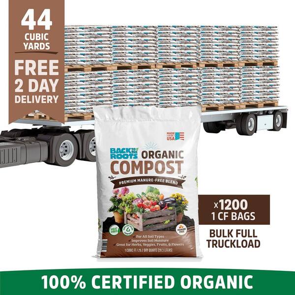 1200 cu. ft. Organic Value Bulk Compost Soil Amendment Truckload