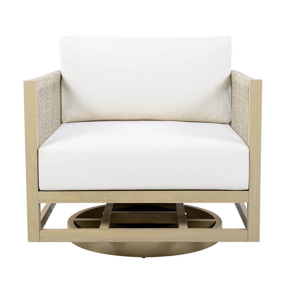 CHRISTOPHER KNIGHT HOME Tanya Light Teak Solid Wood and Rope Weave ...