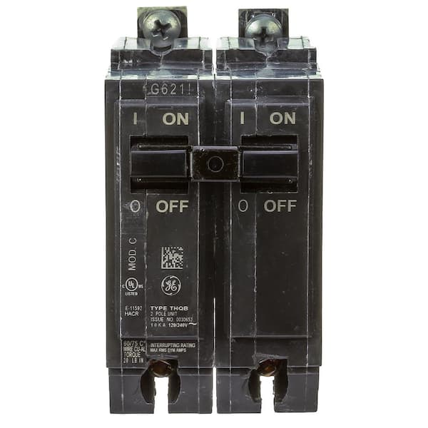 GE 20 Amp Double Pole Bolt-On Breaker