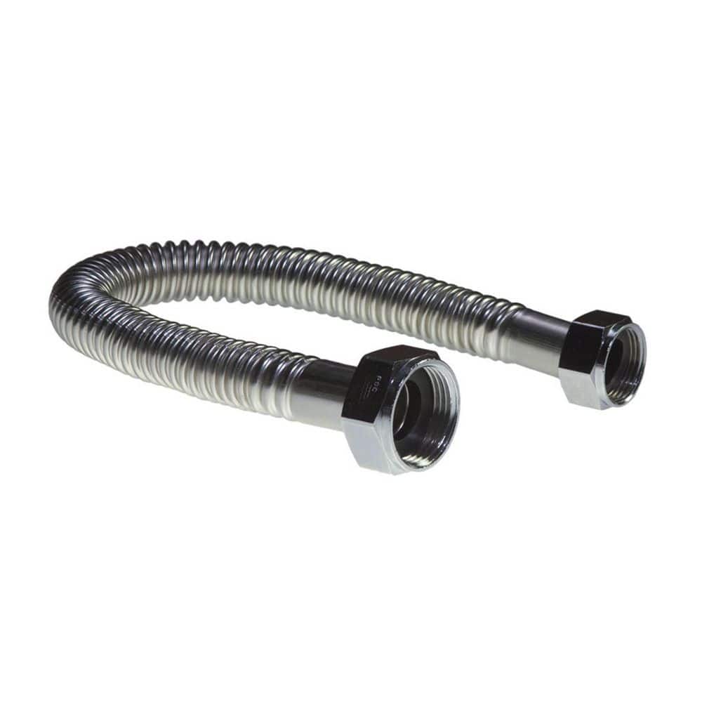 "3/4"" Inner Diameter Stainless Steel Ultra-Flex with 1"" Female Iron Pipe x 3/4 in. Female Iron Pipe x 24"" Water Connector" price history on PriceWatchPro