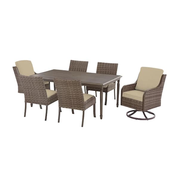 Hampton bay windsor 6 deals piece chat set