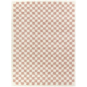 Covey Pink 7 ft. 10 in. x 10 ft. Geometric Area Rug