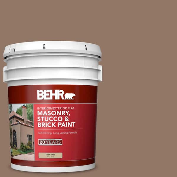 5 gal. #SC-147 Castle Gray Flat Interior/Exterior Masonry, Stucco and Brick Paint
