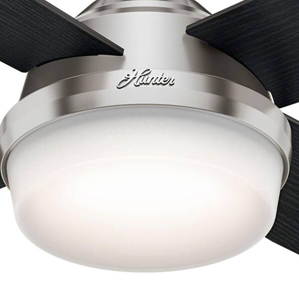 LED Indoor Brushed Nickel Ceiling Fan 