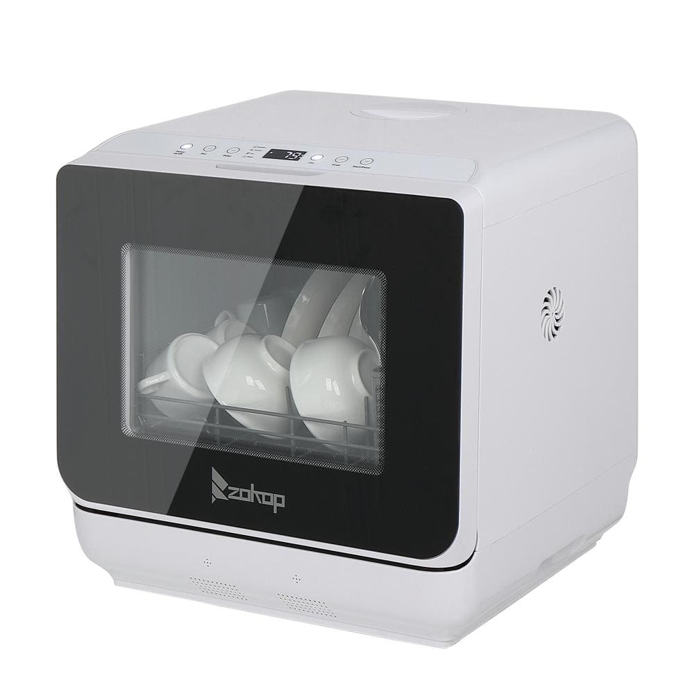 Karl home 18 in. Portable Countertop Dishwasher with 4 Place Settings Capacity 161706064359