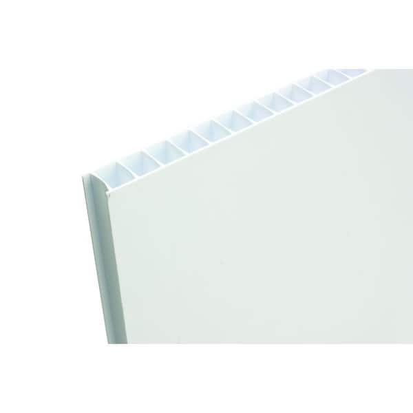 Coroplast 48 in. x 96 in. x 0.393 in. Fluted Twin Wall Plastic Sheet (3-Pack)