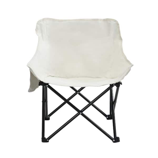 Beige 2-Piece Ripstop Polyester Camping Chair Set​