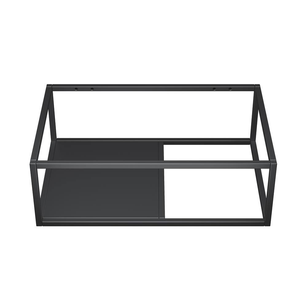 Lisse Dark Grey Ceramic Wall-Mount Vessel Sink