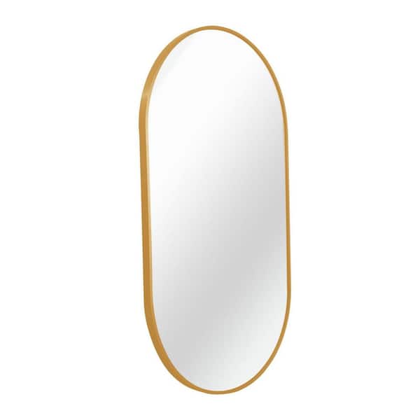 DOITOOL Adhesive Oval Bathroom Mirror Locker Mirror Locker Mirror 2pcs  Acrylic Wall Adhesive Mirror for Wall Bathroom Mirror Vanity Mirror Mirror  Oval