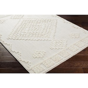 Zaragoza 5 ft. x 7 ft. White Border Indoor Area Rug