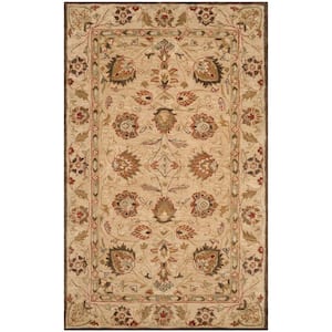 Antiquity Beige 5 ft. x 8 ft. Border Area Rug