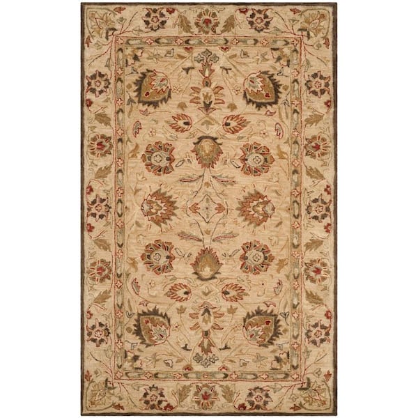 SAFAVIEH Antiquity Beige 6 ft. x 9 ft. Border Area Rug