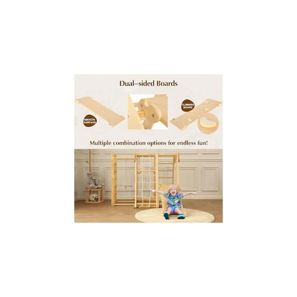 Kids Play Series in Natural Wood Indoor Residential Freestanding