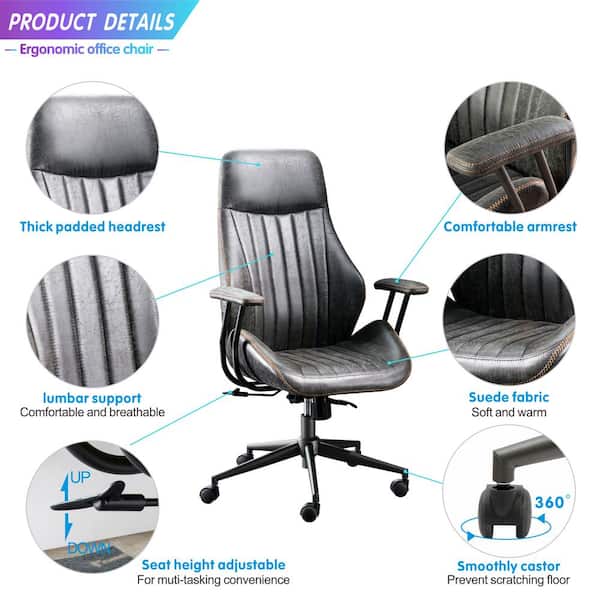 https://images.thdstatic.com/productImages/911479cd-0388-4f12-a931-edf3ee430c2b/svn/dark-grey-faux-suede-matt-aged-finish-allwex-executive-chairs-kl200-4f_600.jpg