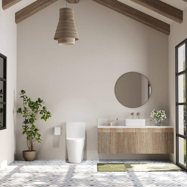 DEERVALLEY Ace 1-Piece 1/1.28 GPF Dual Flush Elongated ADA Toilet