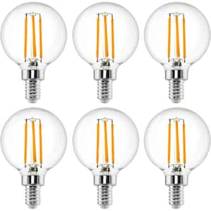 40-Watt Equivalent G16.5 Cool White (4000K) Household Indoor LED Light Bulb (6-Pack)